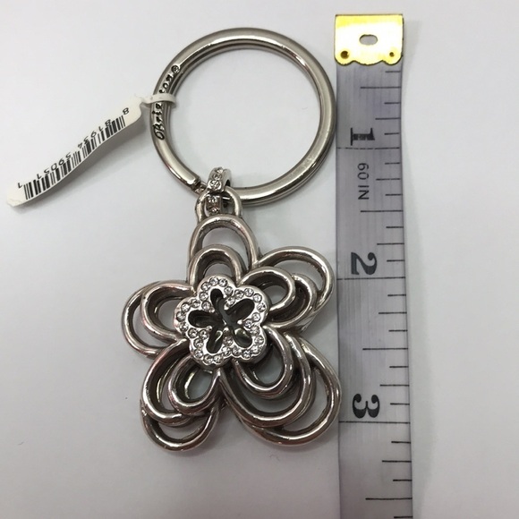 BRIGHTON Silver Flower Key Chain - Picture 4 of 4